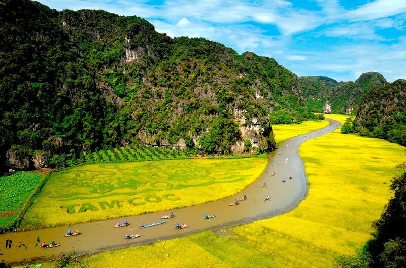 Tam Coc is part of the Trang An Scenic Landscape Complex