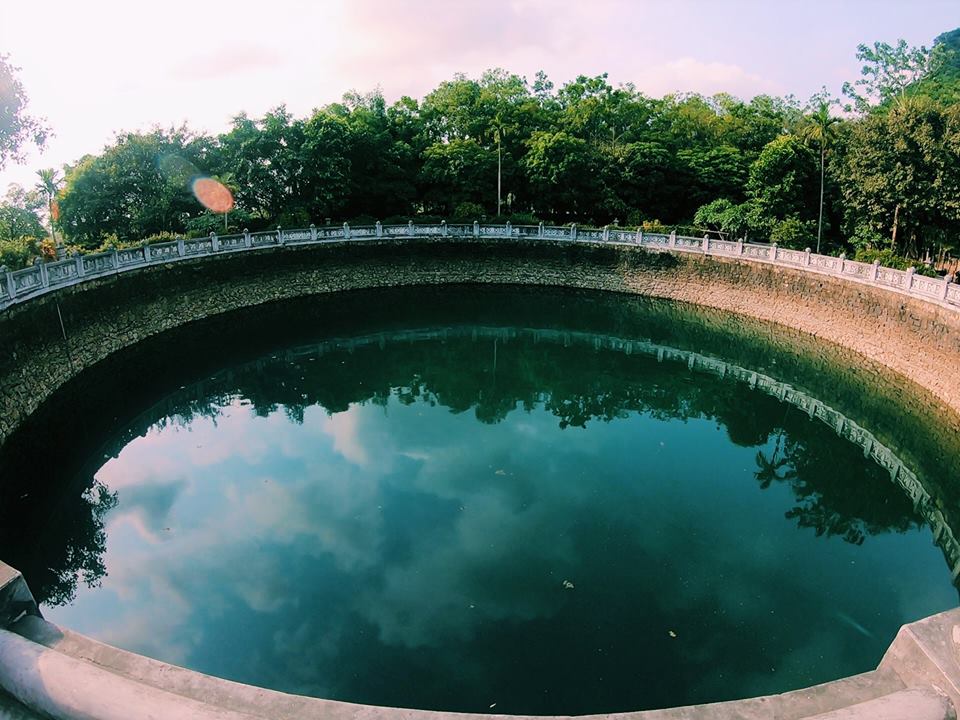 The largest Ngoc well in Ninh Binh in Vietnam