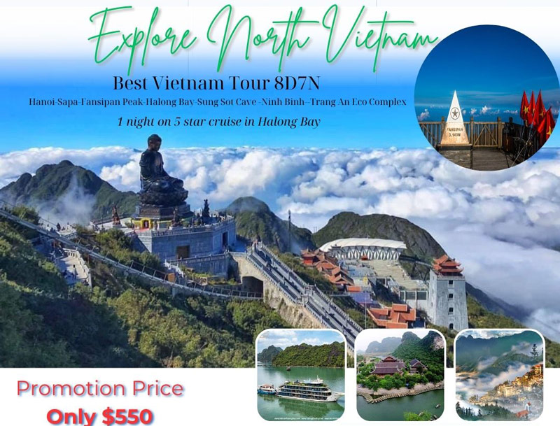 Best North Vietnam Tour: 7D6N Hanoi-Sapa- Halong Bay Cruise 
