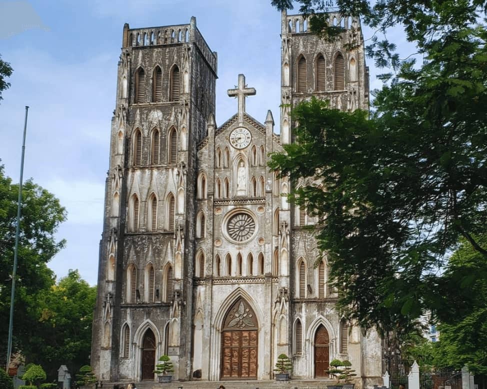 Outside of the St. Josephs Cathedral