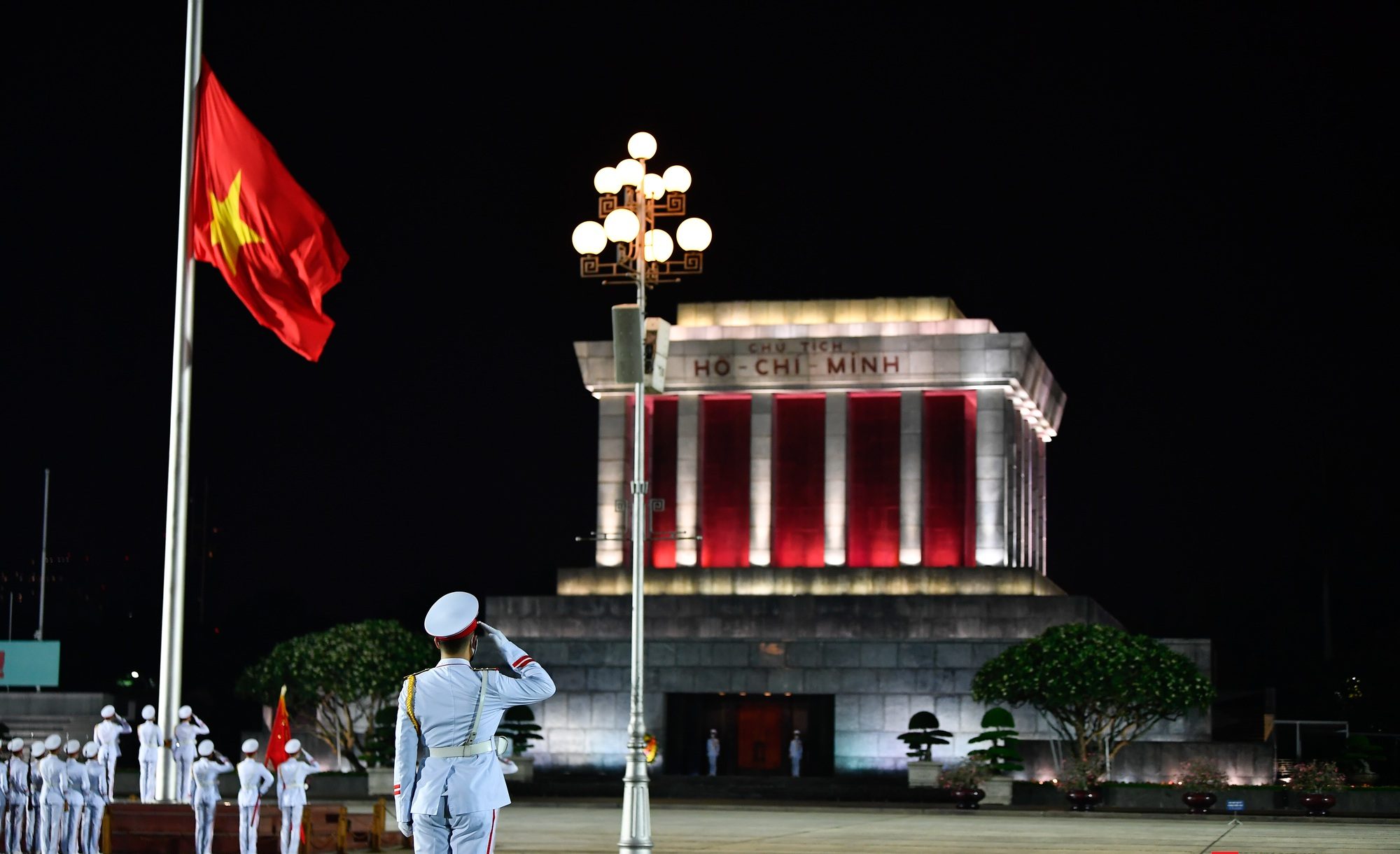 The Flag Lowering Ceremony