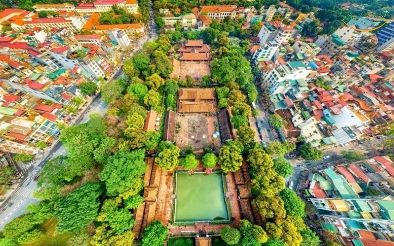 Overview Temple of Literature Hanoi