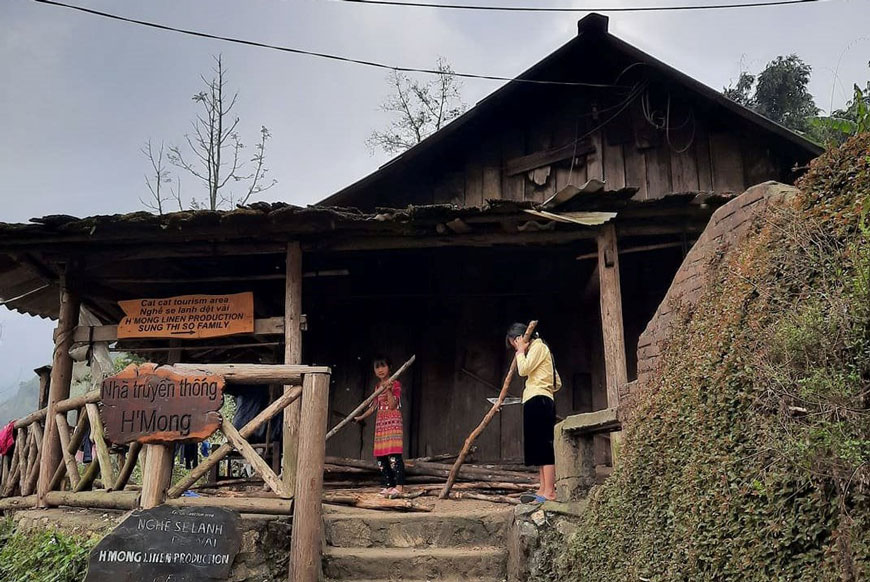 Ancient house of the H'mong people