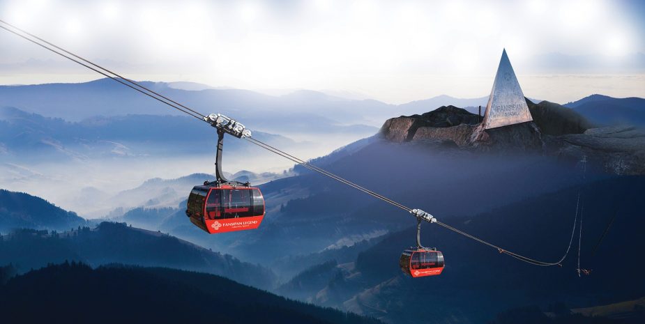 Take cable cars to Fansipan Peak