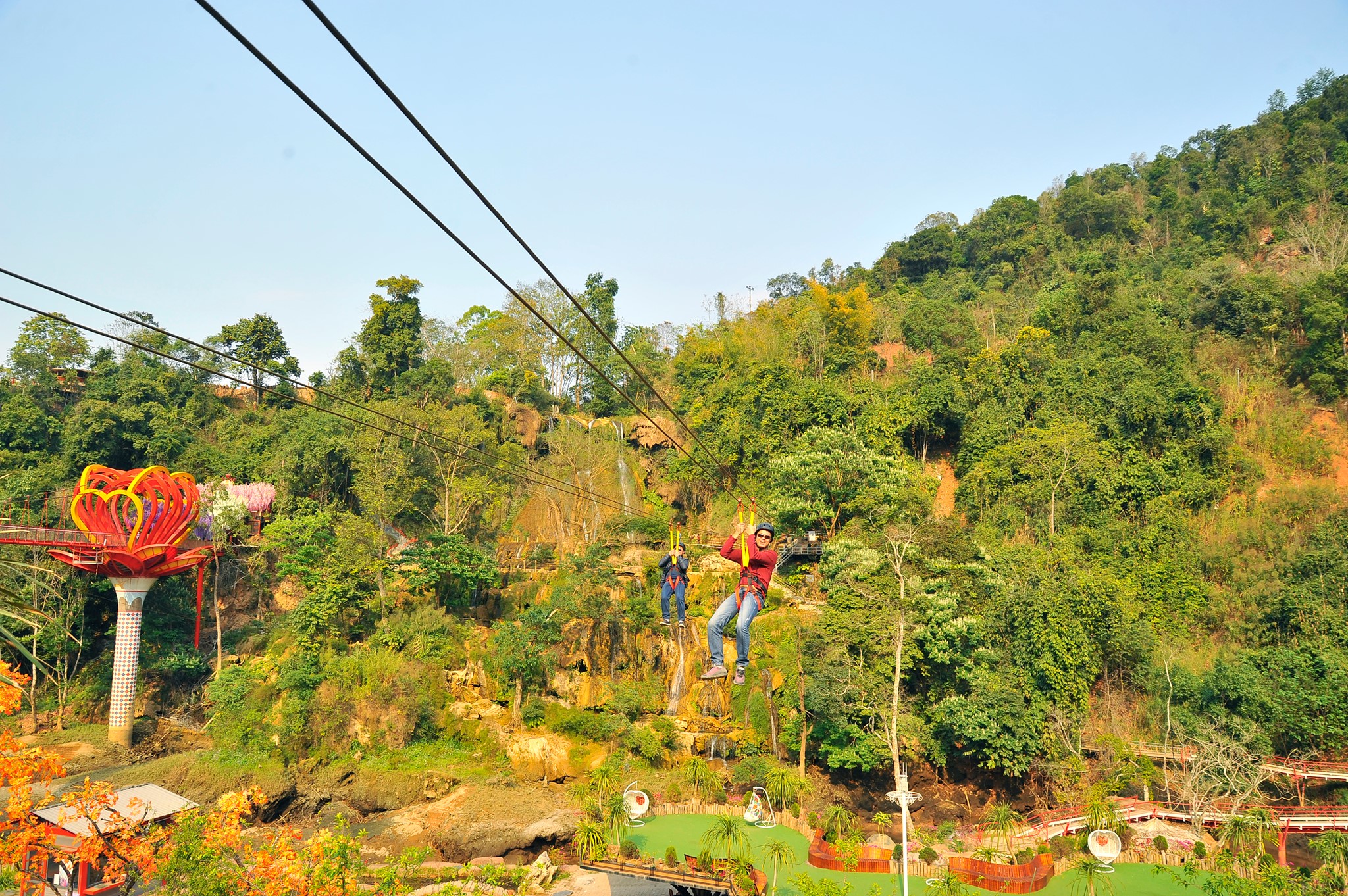 Challenge yourself with a zipline adventure