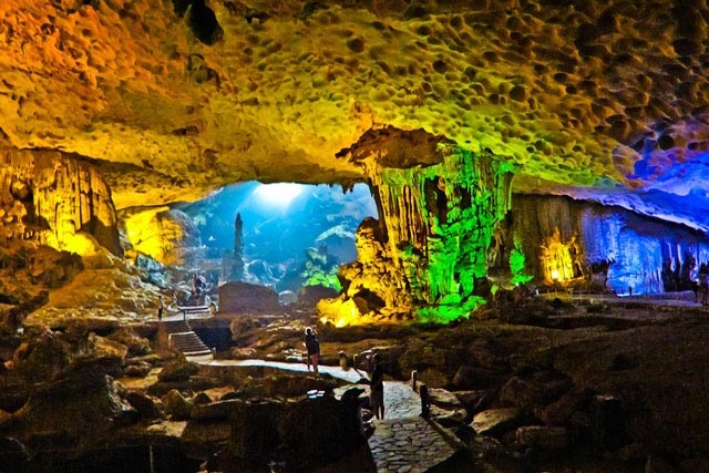 Inside Sung Sot Cave