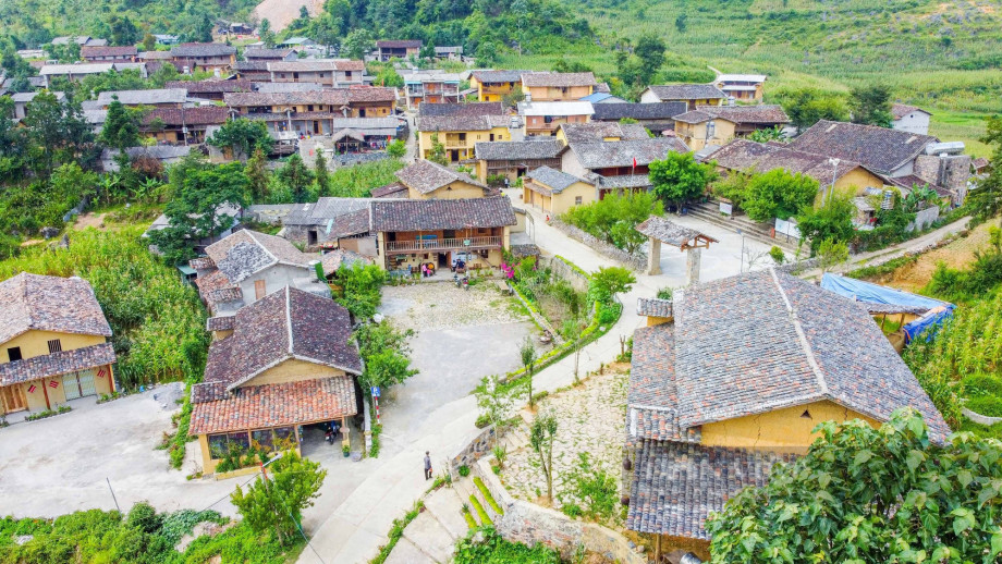 Overview Lo Lo Chai Village in Ha Giang