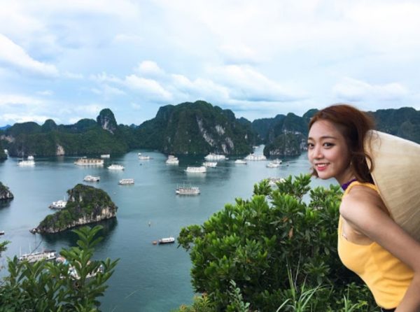 See Halong Bay from the top of Titop Island