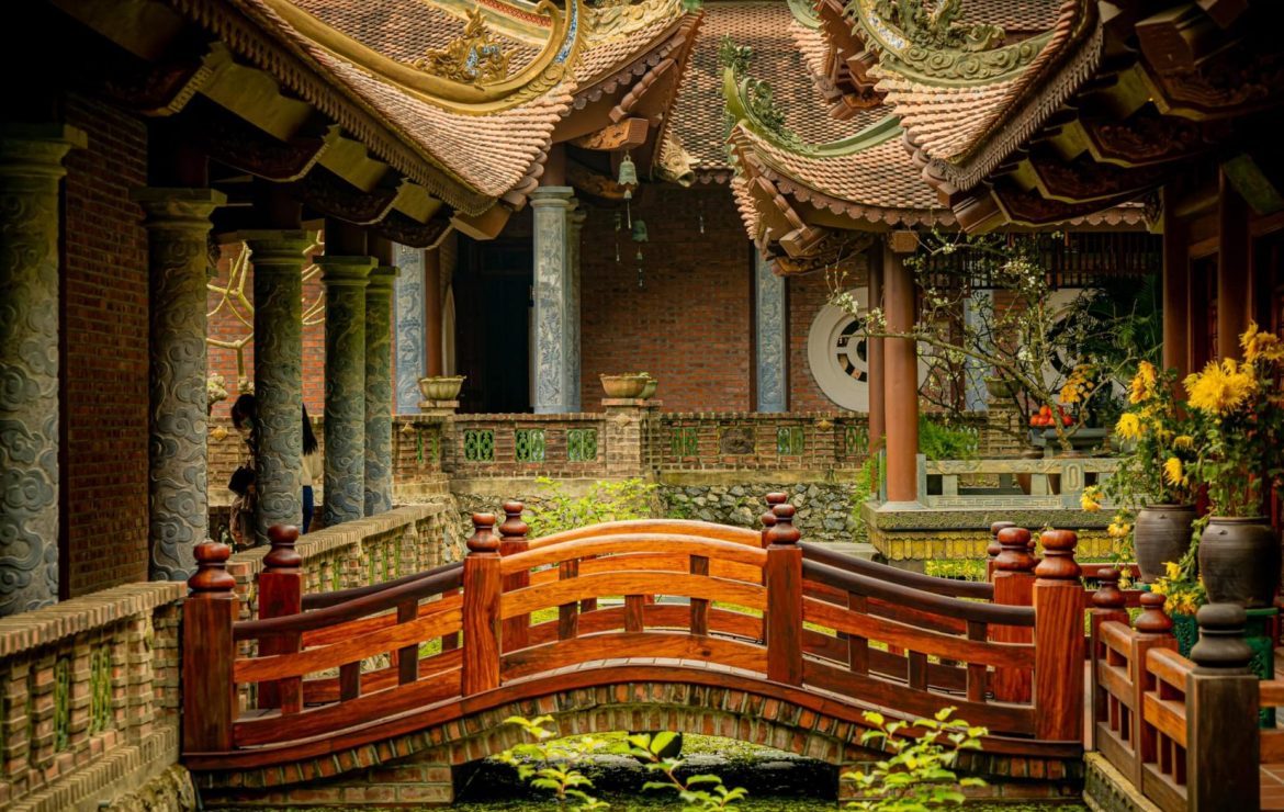 The ancient space of the pagoda