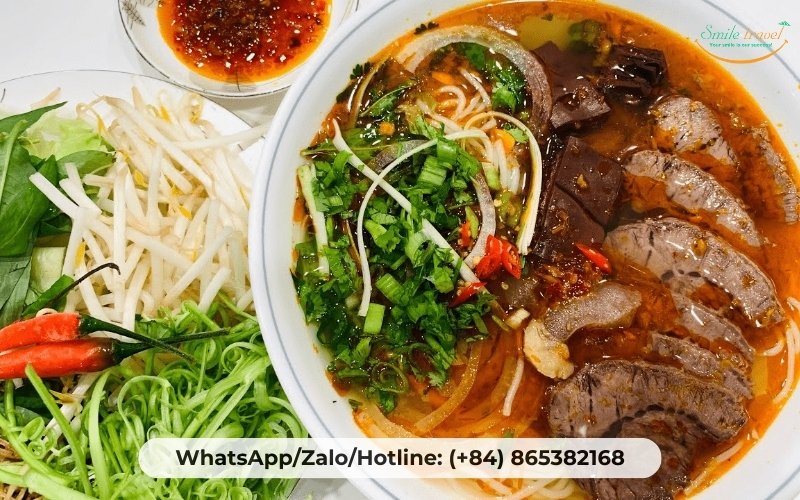 Hue beef noodle soup (bun bo Hue)