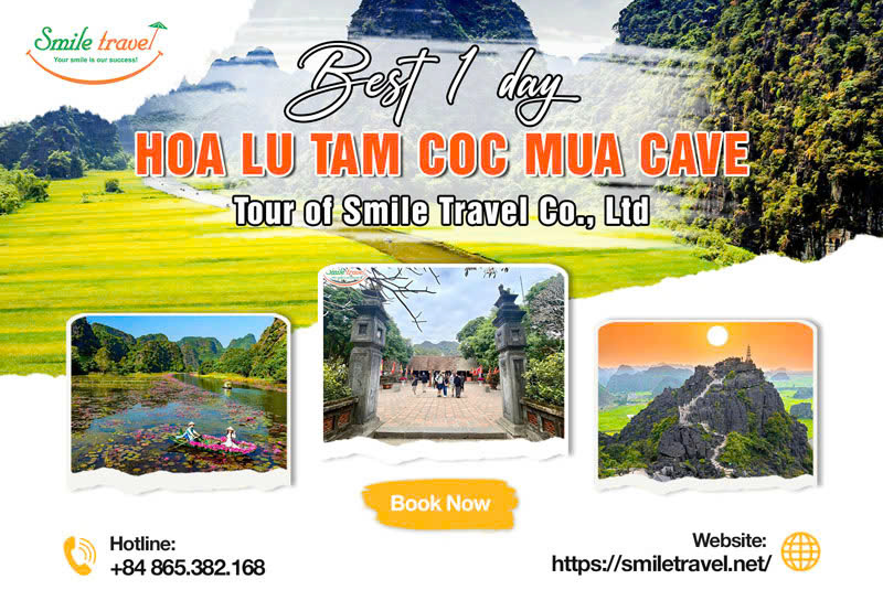 Best 1 Day Hoa Lu Tam Coc Mua Cave Tour of Smile Travel Co., Ltd