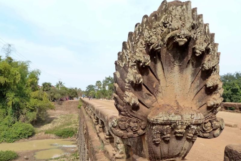 Naga Bridge in Siem Reap, Cambodia Naga Bridge in Siem Reap, Cambodia