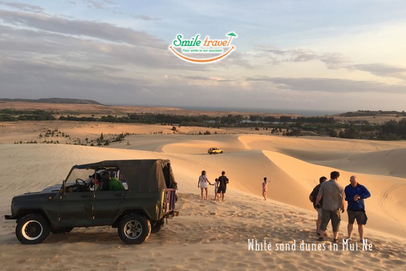 White sand dunes in Mui Ne White sand dunes in Mui Ne