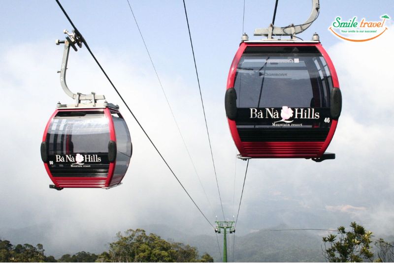 Experience the modern cable car system in Ba Na Hills Experience the modern cable car system in Ba Na Hills