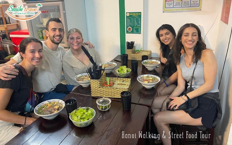 Join a Hanoi Street Food Tour in 12 days Vietnam Cambodia Laos tour