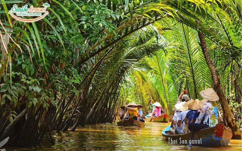 Thoi Son canal in Mekong Delta