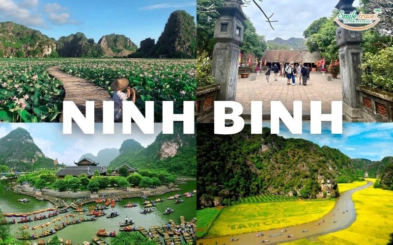 Ninh Binh is famous for its beautiful natural landscape and ancient temples