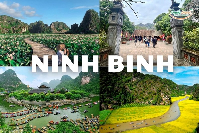 Ninh Binh is famous for its beautiful natural landscape and ancient temples Ninh Binh is famous for its beautiful natural landscape and ancient temples
