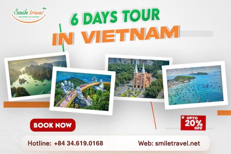 The most interesting itineraries for 6 days tour in Vietnam