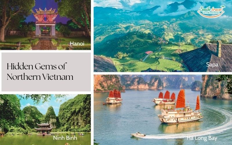 The destinations of tour Hanoi - Sapa - Halong Bay - Ninh Binh