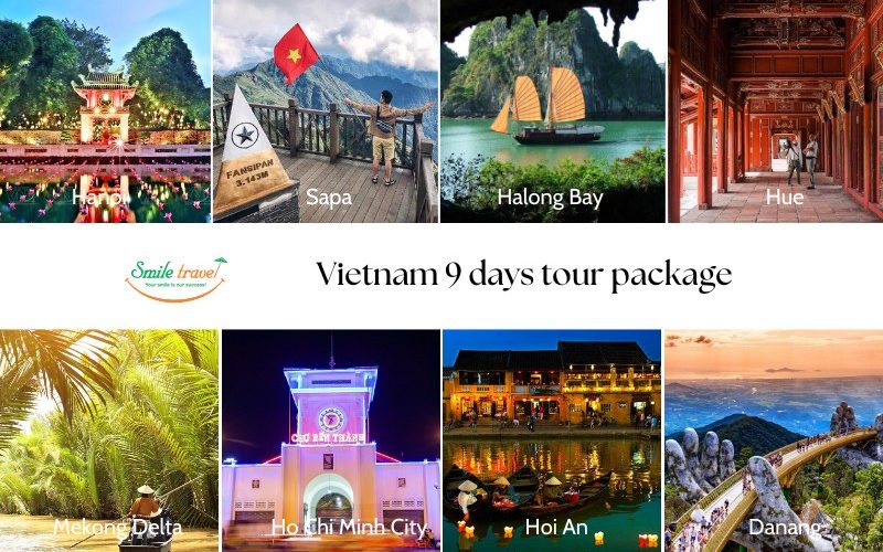 Explore different destination of three regions on Vietnam 9 days tour package