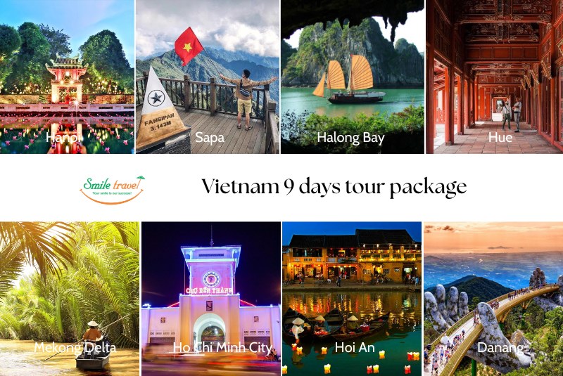 Explore different destination of three regions on Vietnam 9 days tour package Explore different destination of three regions on Vietnam 9 days tour package