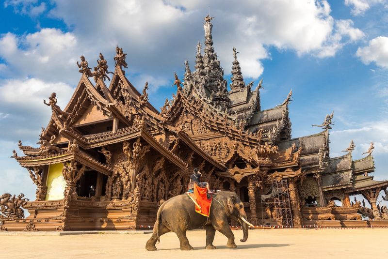 Sanctury of Truth in Pattaya Thailand Sanctury of Truth in Pattaya Thailand
