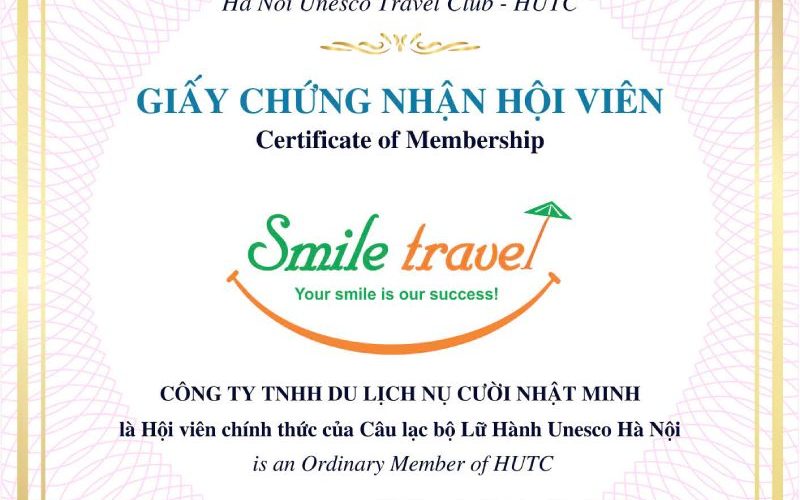 Smile Travel becomes an official member of Hanoi Unesco Travel Club