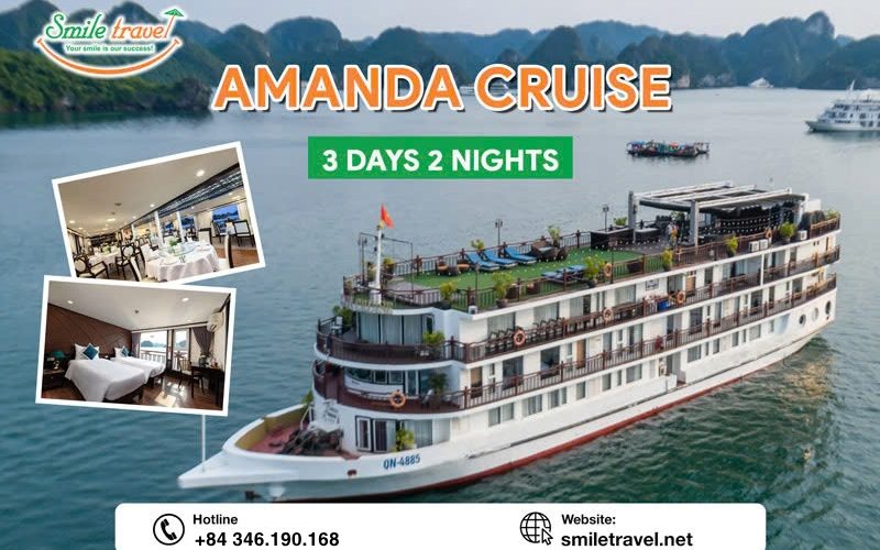 Explore Halong Bay & Lan Ha Bay with Amanda Cruise 3D2N Tour