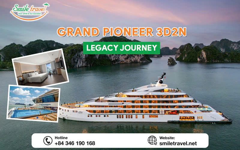 Grand Pioneers Cruise Itinerary 3D2N in Halong Bay - Legacy Journey