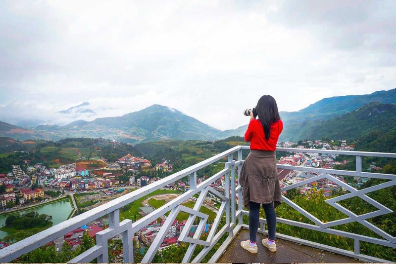 Panoramic Sapa from the Ham Rong Mountain Panoramic Sapa from the Ham Rong Mountain