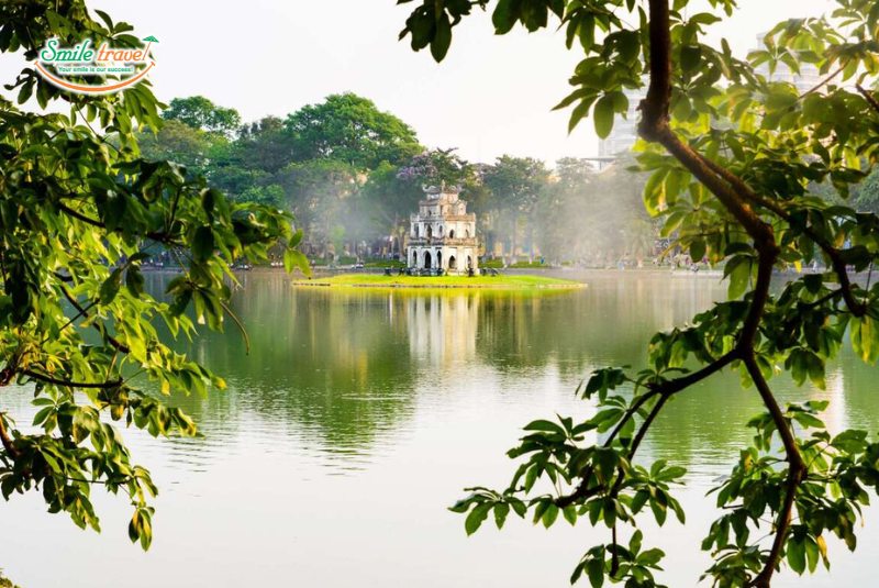Hoan Kiem Lake in Hanoi Old Quarter Vietnam Hoan Kiem Lake in Hanoi Old Quarter Vietnam