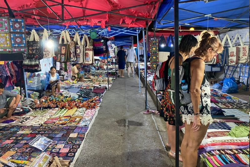 Night Market in Luang Prabang Night Market in Luang Prabang