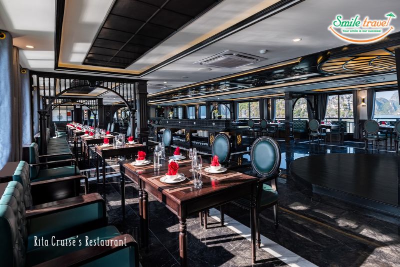 Restaurant of Rita Cruise Vietnam Restaurant of Rita Cruise Vietnam