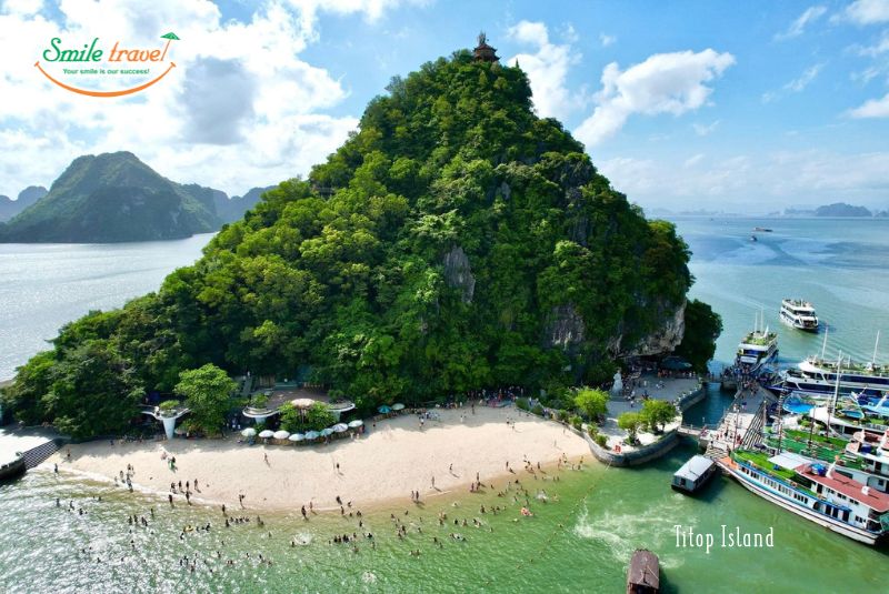 Titop Island in Halong Bay Titop Island in Halong Bay
