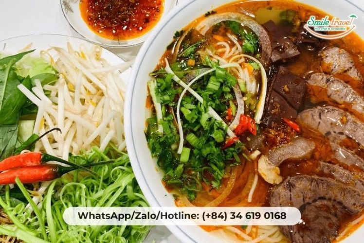 Hue beef noodle soup (bun bo Hue)