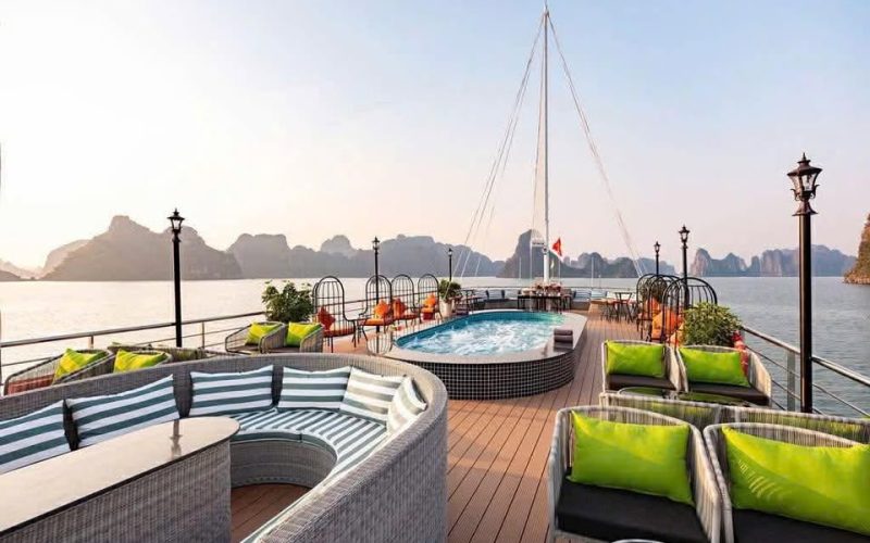 Aurora Halong Cruises sundeck