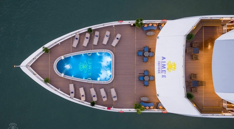 Aime'e Cruise 5 stars HaLong Bay sundeck