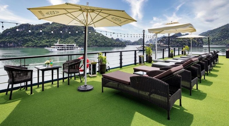5-Star Doris cruise HaLong Bay sundeck
