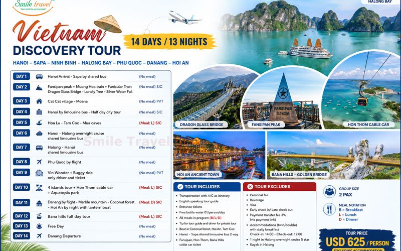 SMILE-TRAVEL-VIETNAM-DISCOVERY-TOUR-14-DAYS-13-NIGHTS