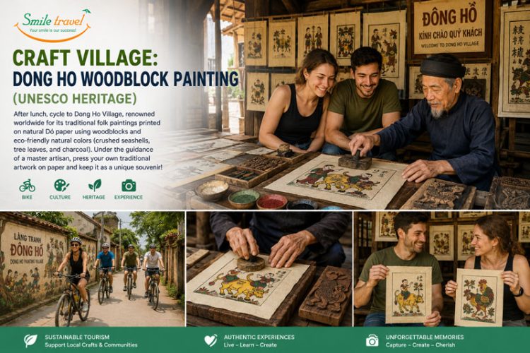 Craft Village: Dong Ho Woodblock Painting (UNESCO Heritage)