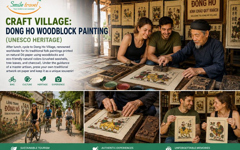 Craft Village: Dong Ho Woodblock Painting (UNESCO Heritage)